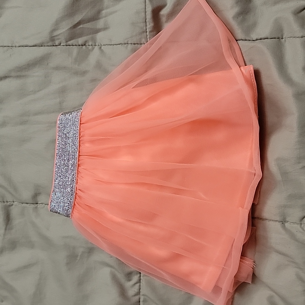 Toddler Girl Peach Tutu - Picture 7 of 7